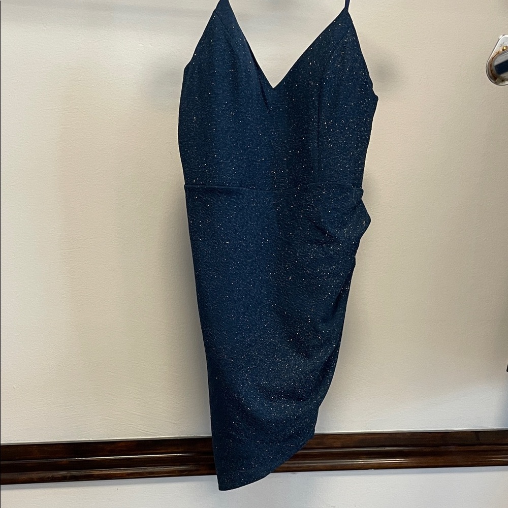 Elegant Navy Blue Women's Dress